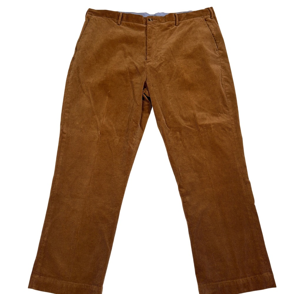 Polo Ralph Lauren Corduroy Pants Mens 42x30 Stretch Classic Fit Brown Tan Good